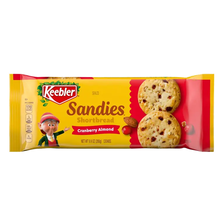 Cranberry Almond Shortbread Cookies