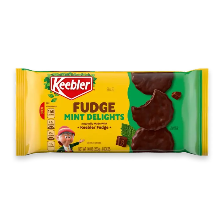 Fudge Mint Delights Mint Cookies Dunked in Fudge