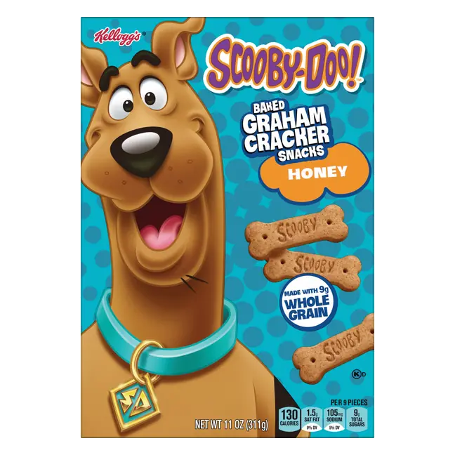 Kellogg's SCOOBY-DOO! Baked Graham Cracker Snacks Honey