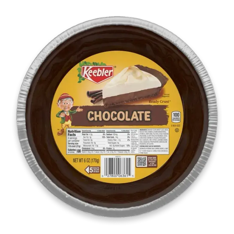 Ready Crust 9-Inch Chocolate Pie Crust Premade Crust For Baking And No-Bake