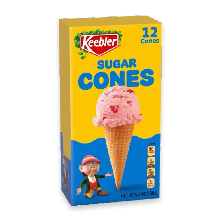 Sugar Cones Sweet & Crispy Ice Cream Cones for Desserts