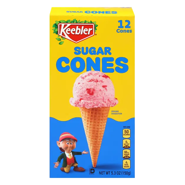 Sugar Ice Cream Cones - 12 ct