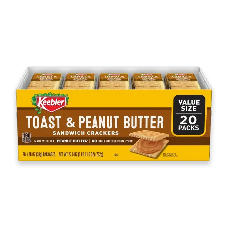 Toast and Peanut Butter Value Size Sandwich Snack Crackers