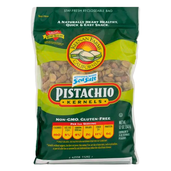 California Pistachio Kernels Gluten Free