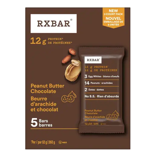 RXBAR Chocolate Bars Peanut Butter 5 Bars 260 g