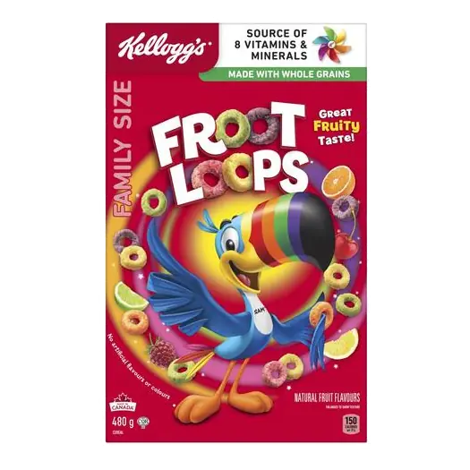 Kellogg's Cereal Fruit Loops 480 g