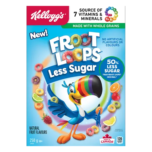 Kellogg's Froot Loops Cereal Less Sugar 250 g