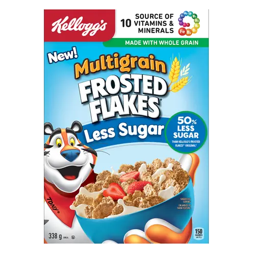 Kellogg's Frosted Flakes Cereal Less Sugar 338 g