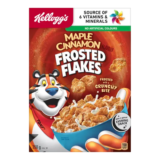 Kellogg's Frosted Flakes Cereal Maple Cinnamon 350 g