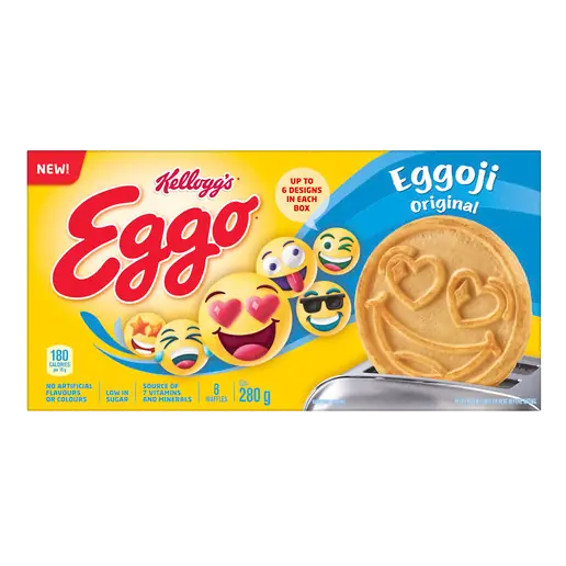 Kellogg's Frozen Homestyle Waffles Original Eggoji 280 g