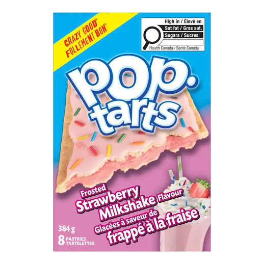 Kellogg's Pop-Tarts Pastries Frosted Strawberry Milkshake 8 x 48 g