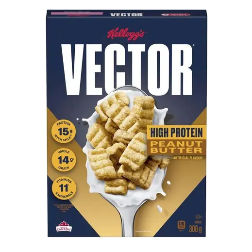 Kellogg's Vector Cereal Peanut Butter 306 g