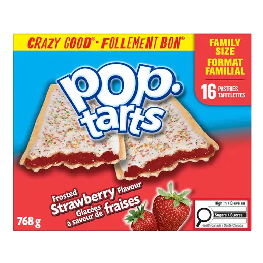 Pop Tarts Pastries Frosted Strawberry 768 g