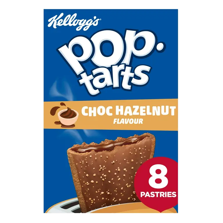 8 x 48g Pop Tarts Chocolate Hazelnut Pastry Snacks