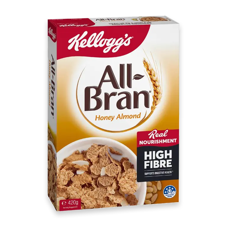 All-Bran Flakes Honey Almond Breakfast Cereal