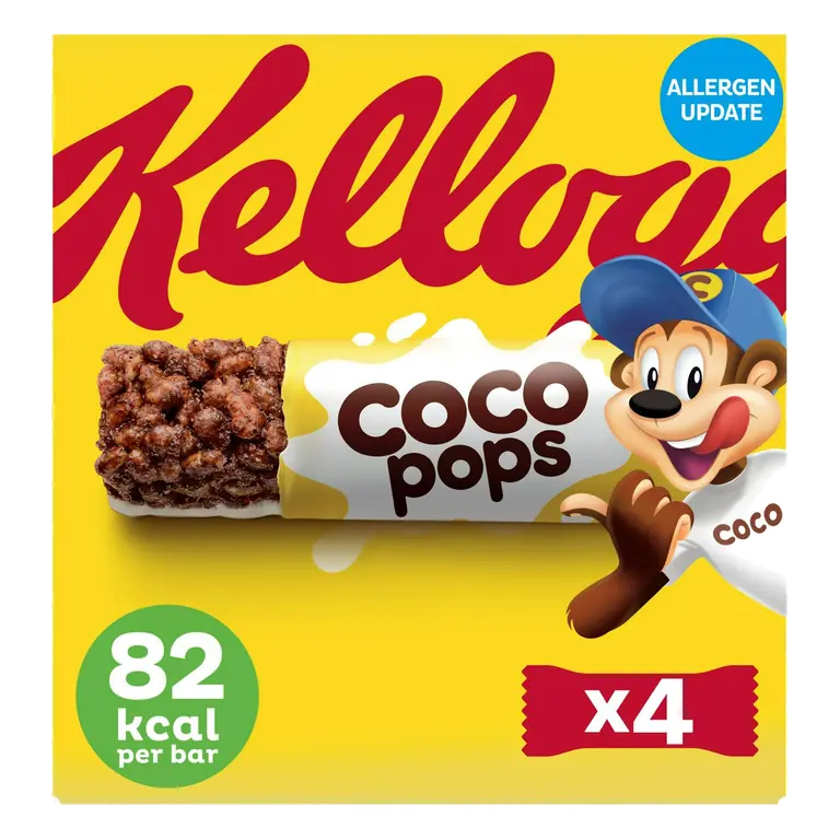 Coco Pops 4 x 20g Chocolate Cereal Milk Multipack Snack Bars