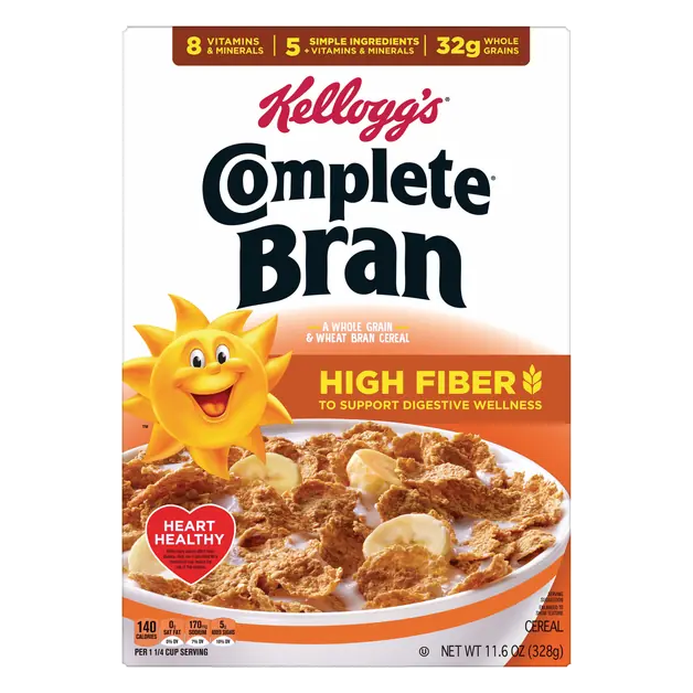 Complete Bran High Fiber Whole Grain Cereal