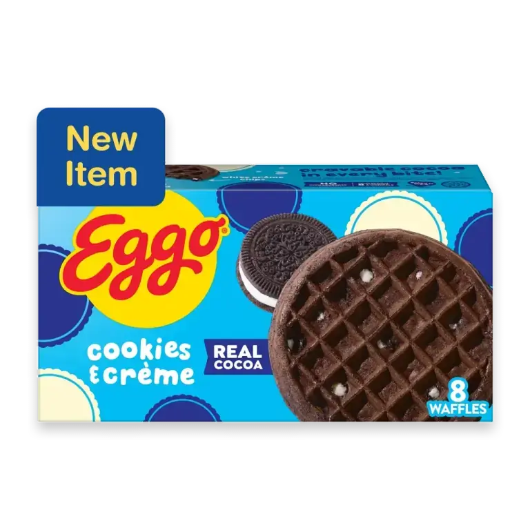 Eggo Cookies and Creme Frozen Waffles