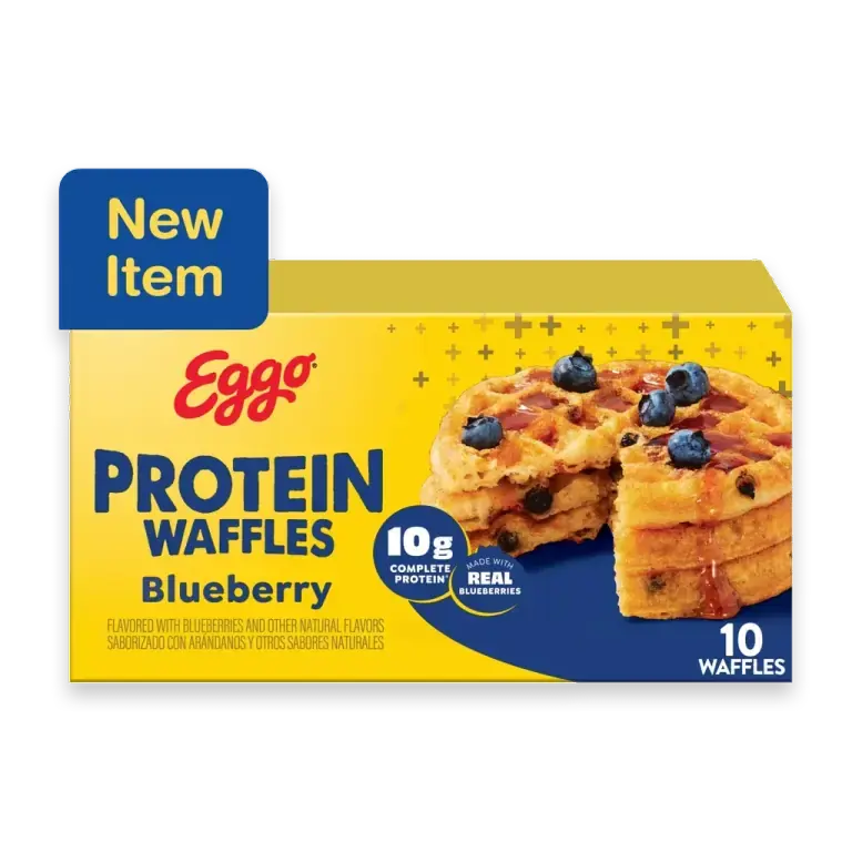 Eggo Protein Blueberry Frozen Waffles