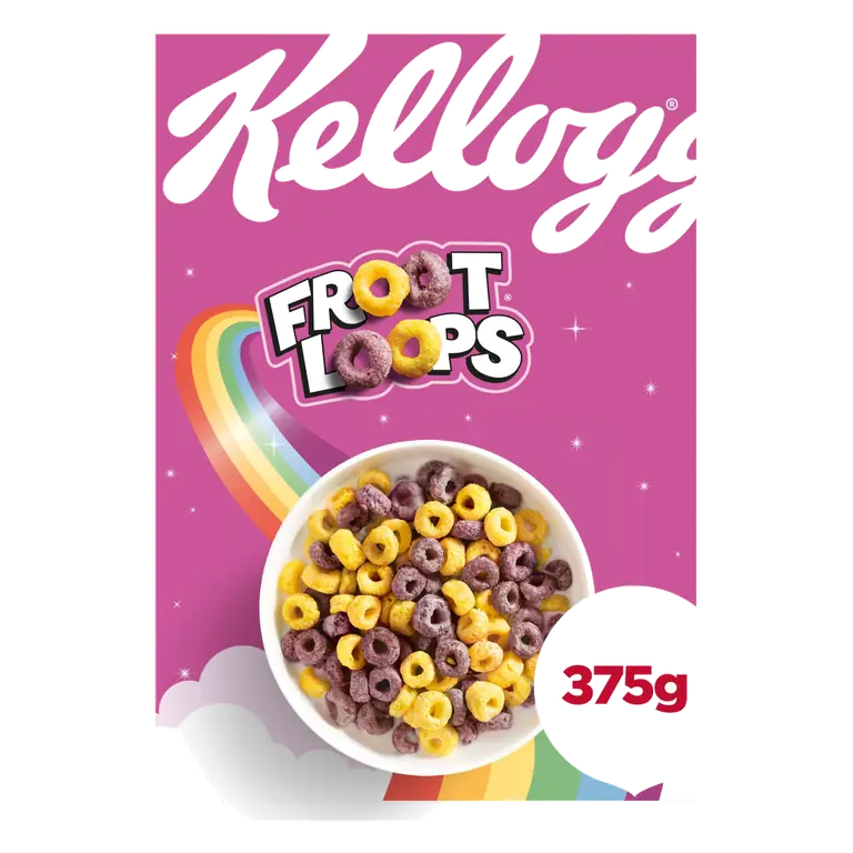 Kellogg's Froot Loops Breakfast Cereal 375g