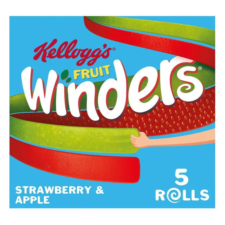 Fruit Winders Doubles Apple & Strawberry Rolls 5x17g