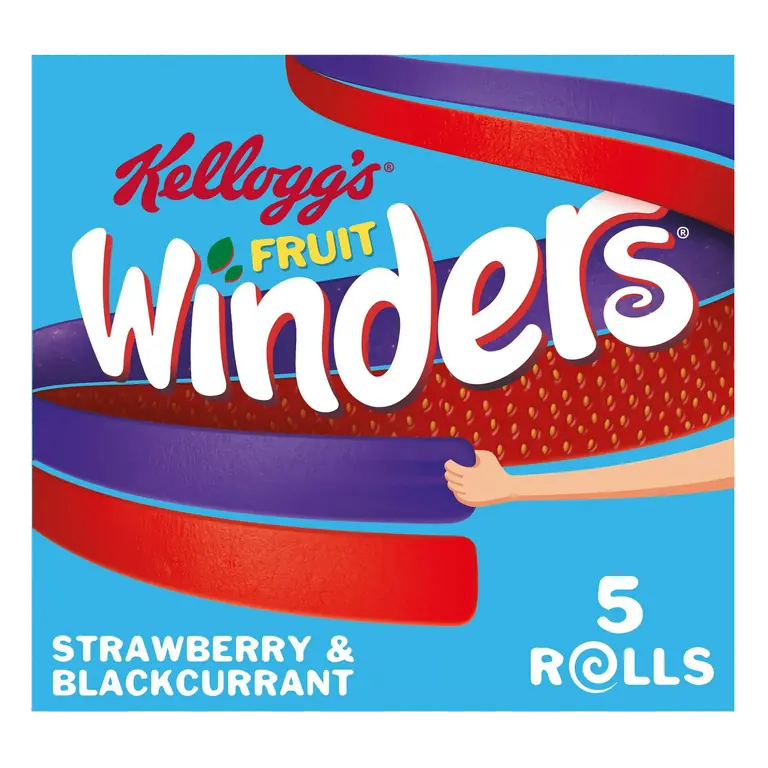 Fruit Winders Doubles Strawberry & Blackcurrant Rolls 5x17g