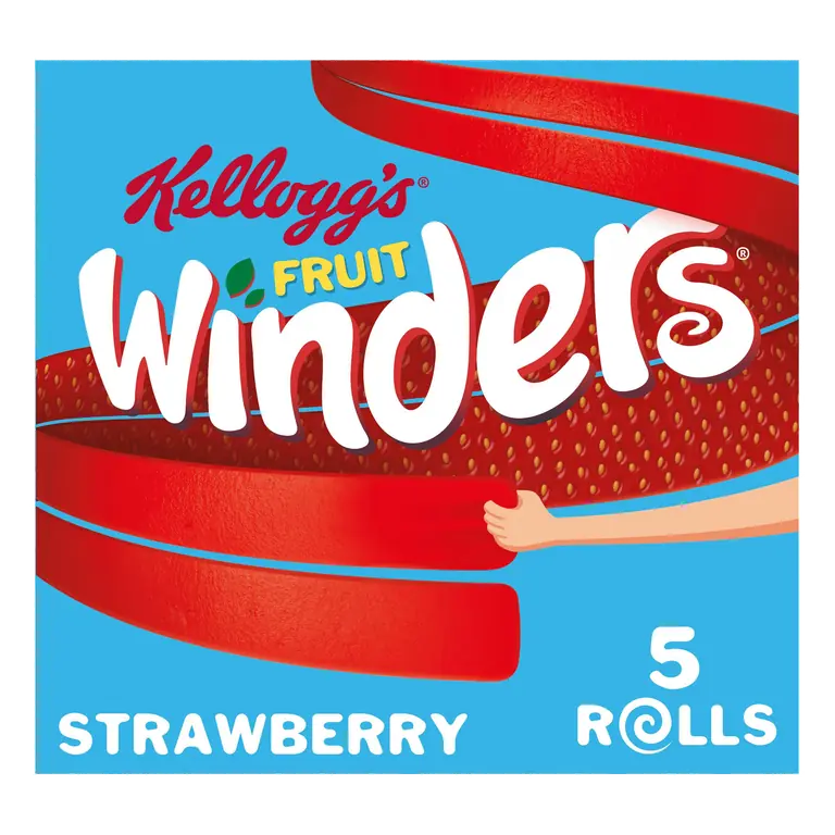 Kellogg's Fruit Winders Strawberry Snack Rolls 5x17g