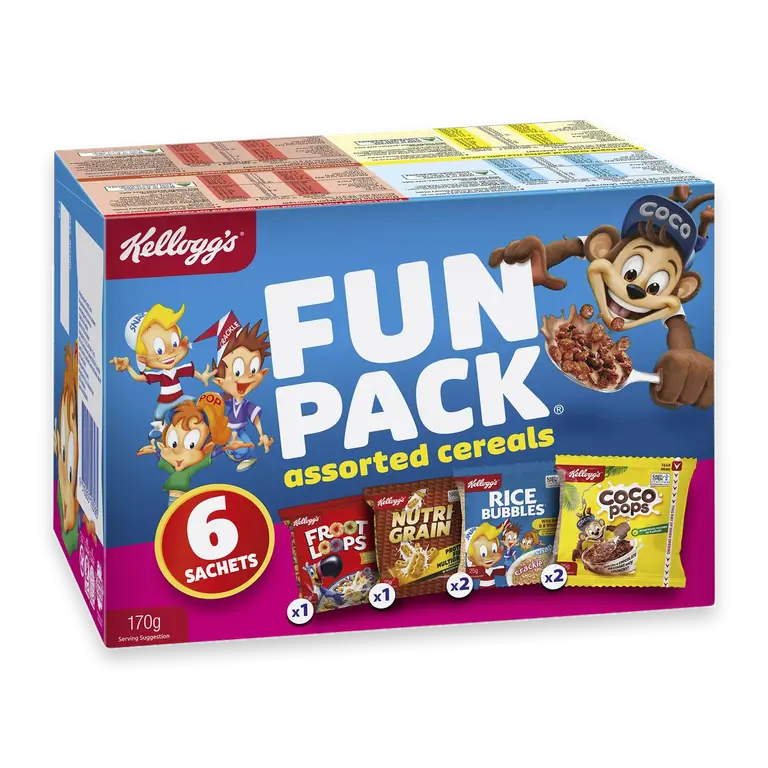 Fun Pack Breakfast Cereals Assorted