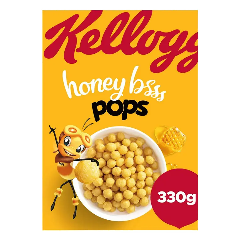 Honey Pops Breakfast Cereal 330g