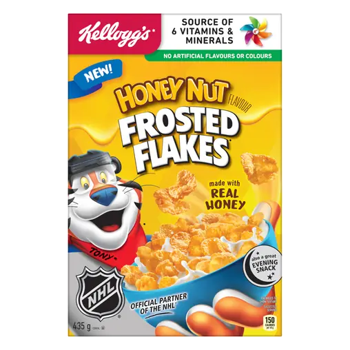 Kellogg's Cereal Frosted Flakes Honey Nut 435 g