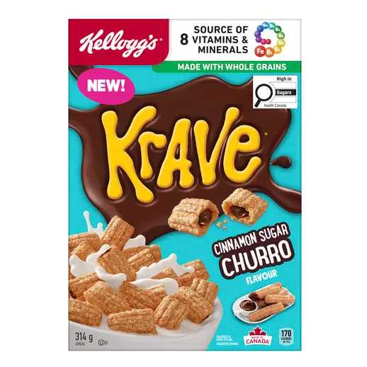 Krave Cereal Cinnamon Sugar Churro 314 g