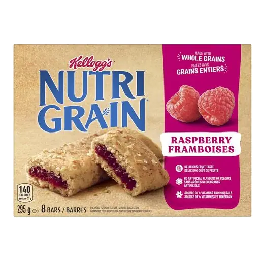 Nutrigrain Cereal Bars Raspberry 8 Pack 295 g
