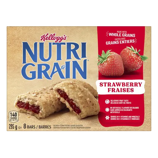 Nutrigrain Cereal Bars Strawberry 8 x 37 g