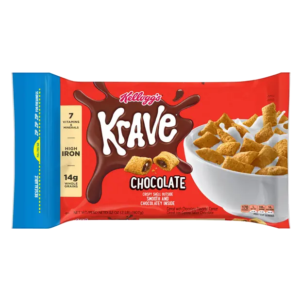Krave Chocolate Cereal Bag