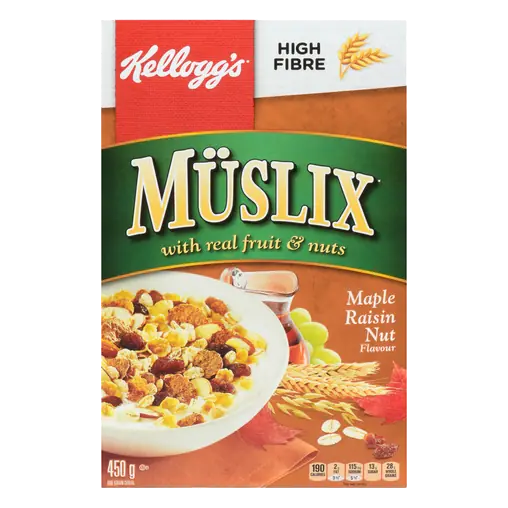 Muslix Cereal Maple Raisin Nut 450 g