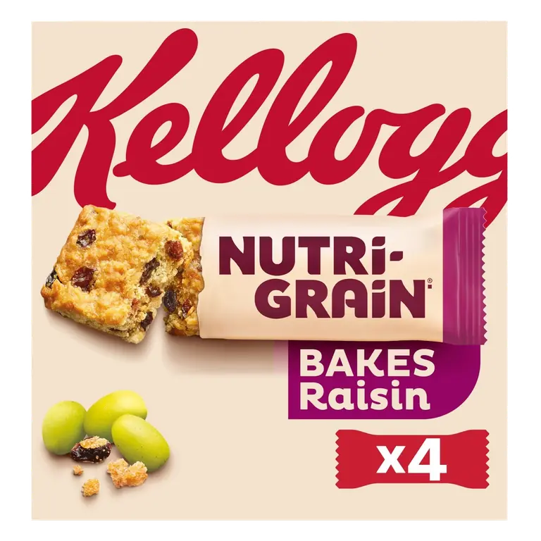 Nutri-Grain Bakes Raisin Snack Bars 4x45g