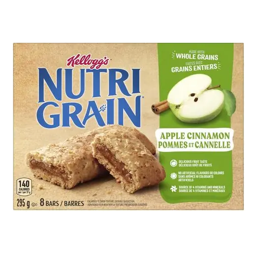 Nutrigrain Cereal Bars Apple Cinnamon 8 x 37 g