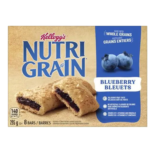 Nutrigrain Cereal Bars Blueberry 8 x 37 g