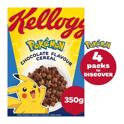 Pokemon Chocolate Flavoured Breakfast Cereal 350g