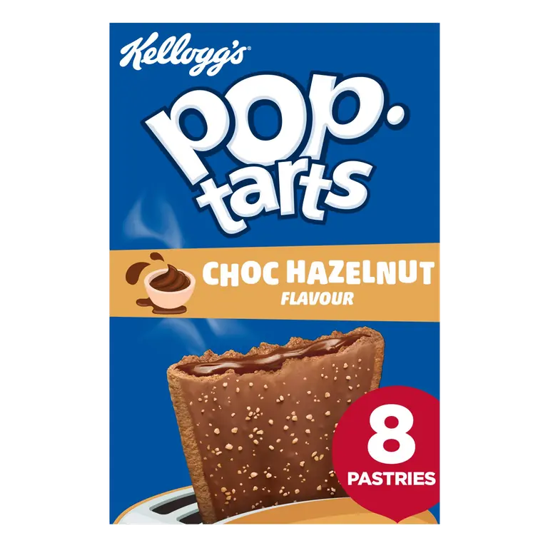 Kellogg's Pop Tarts Choc Hazelnut Pastry Snacks 8 x 48g?