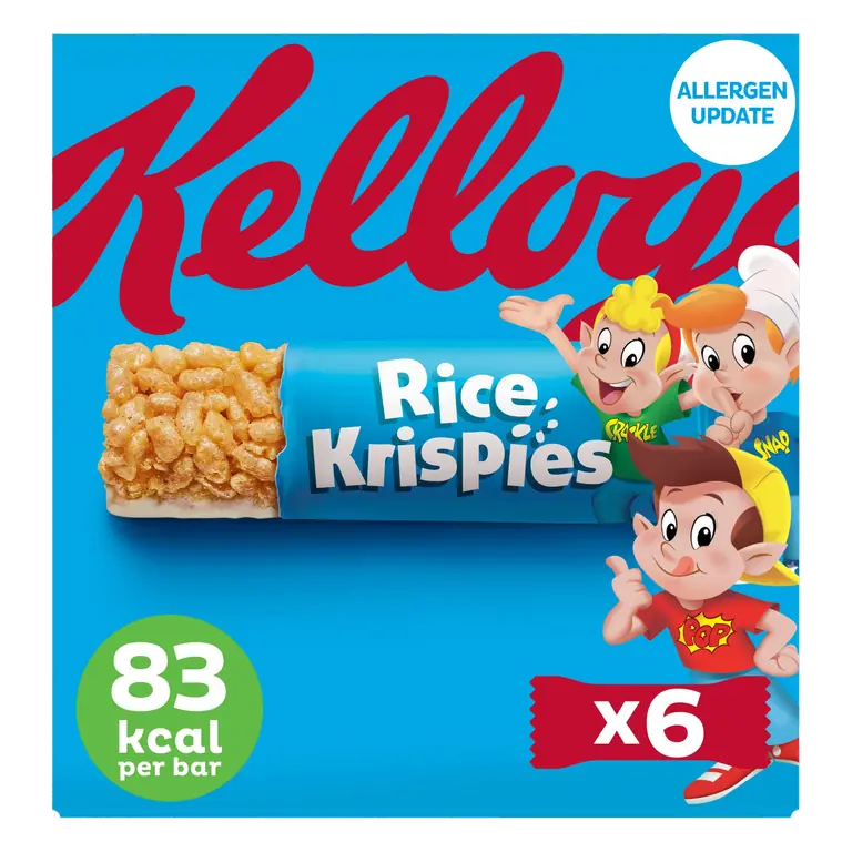 Kellogg's Rice Krispies Breakfast Cereal Bars 6x20g