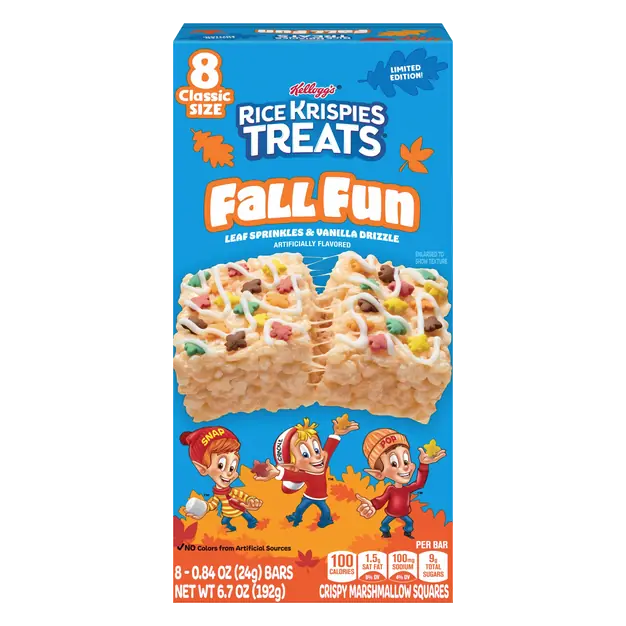 Kellogg's Fall Fun Rice Krispies Treats Squares - 8 ct