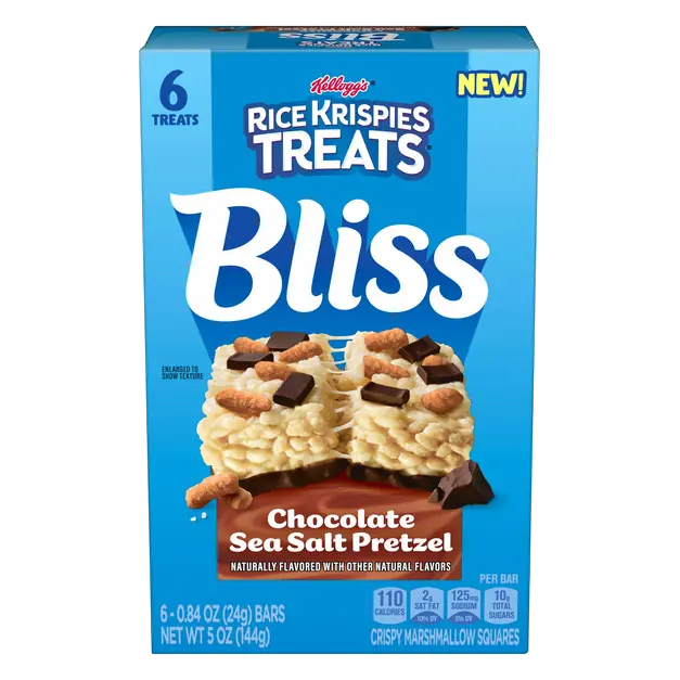 Rice Krispies Bliss Chocolate Sea Salt Pretzel Marshmallow Squares - 6 ct