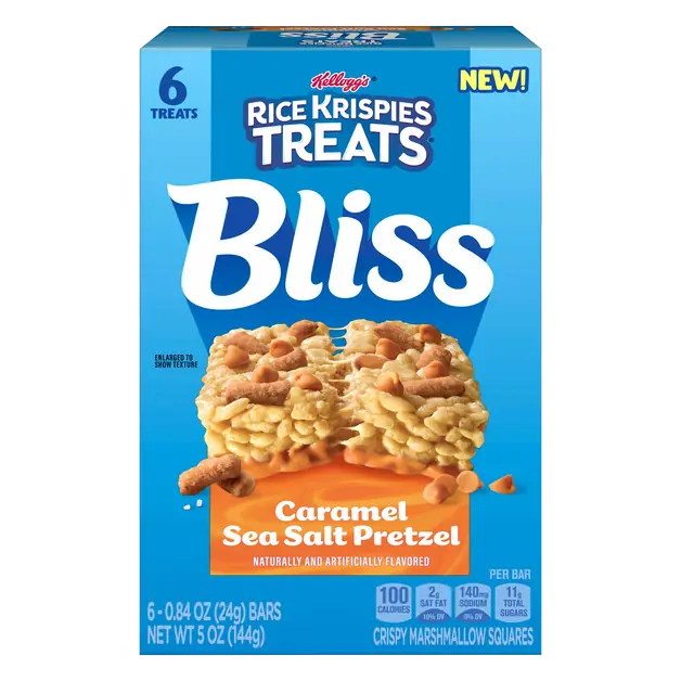 Rice Krispies Treats Bliss Caramel Sea Salt Pretzel Squares - 6 ct