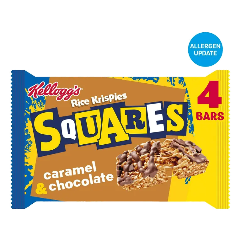 Rice Krispies Squares 4 x 36g Caramel & Chocolate Multipack Snack Bars