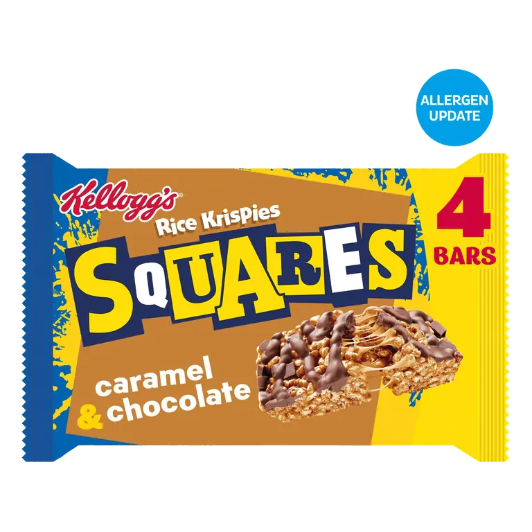 Kellogg's Rice Krispies Squares Caramel & Chocolate 4 x 36g (144g)
