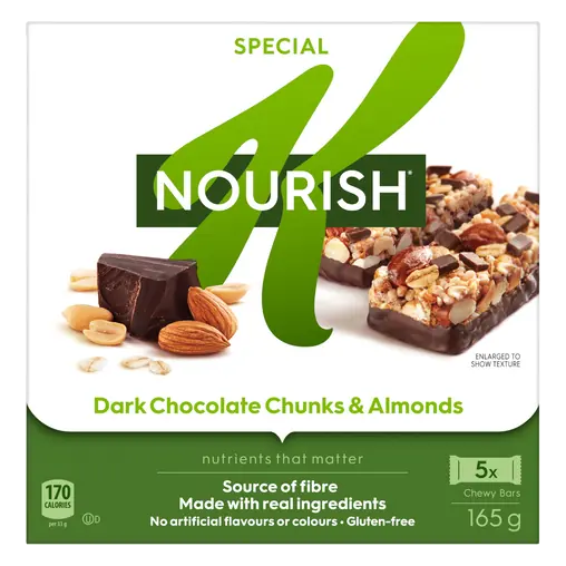 Special K Cereal Bars Dark Chocolate Chunks & Almonds 165 g
