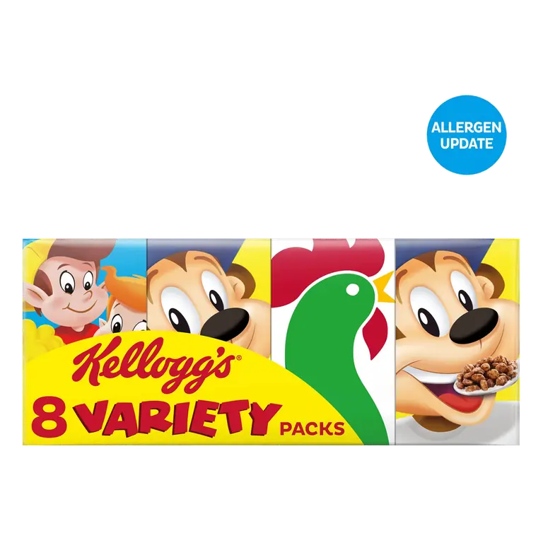 Kellogg's Variety Pack Breakfast Cereal 196g