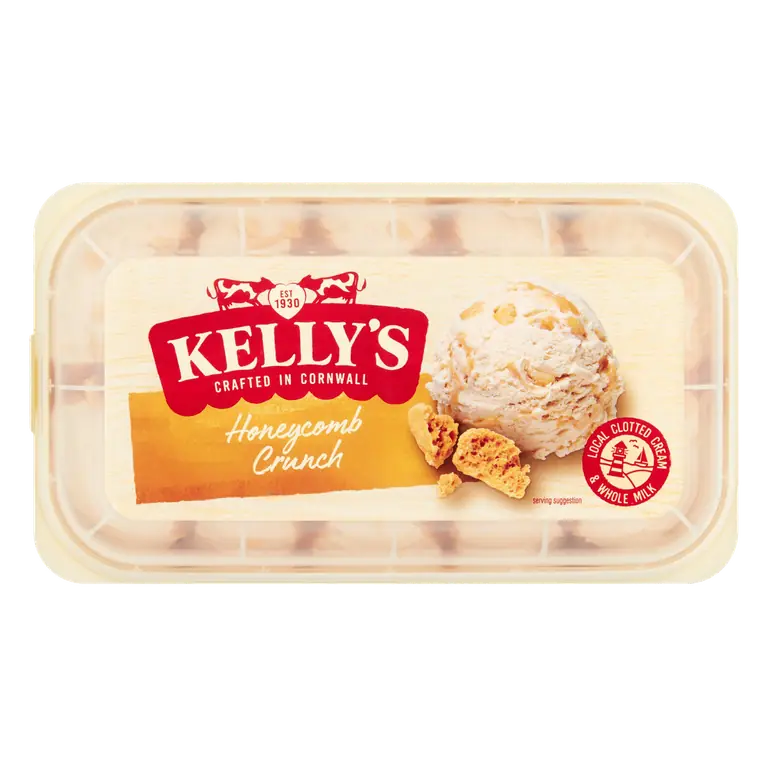 Kelly's Cornish Honeycomb Crunch Ice Cream 950ml