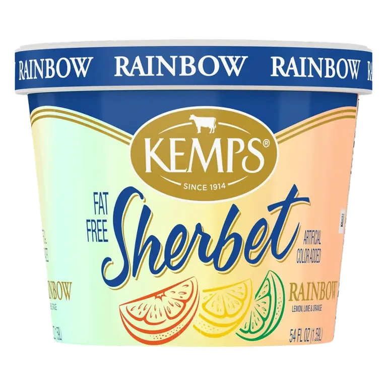 Kemps Rainbow Sherbet, 54oz: REAL Seal Certified